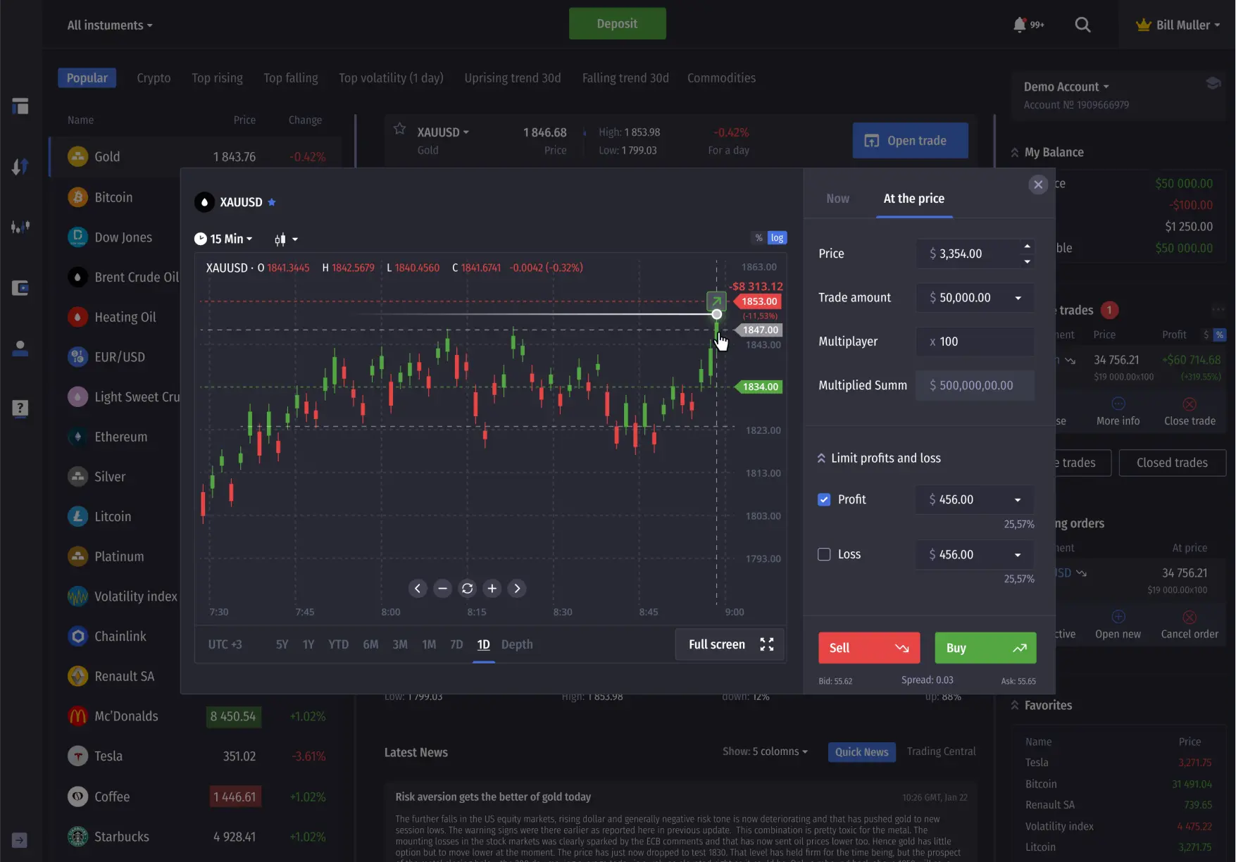 Trading Platform Trade