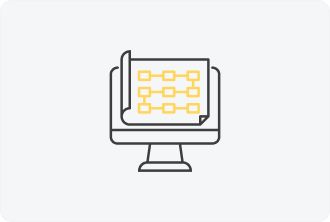 Grobkonzept einer Website